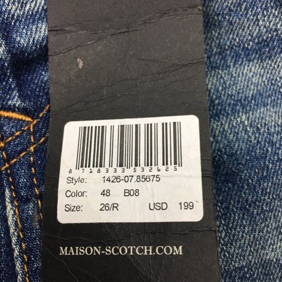 Indigo Distressed Boyfriend Fit Jeans - Picture 8 of 8